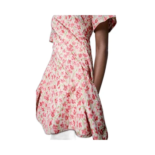 Floral Printed Twisted Dress