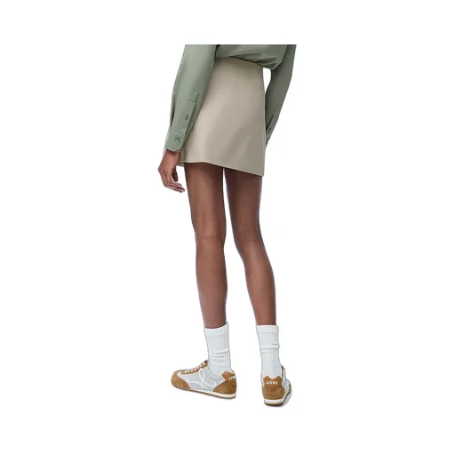 Drawstring Mini Skirt