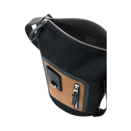 Small Flex Loop Bucket In Canvas And Suede