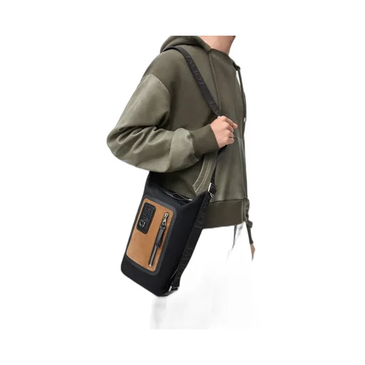 Small Flex Loop Bucket In Canvas And Suede
