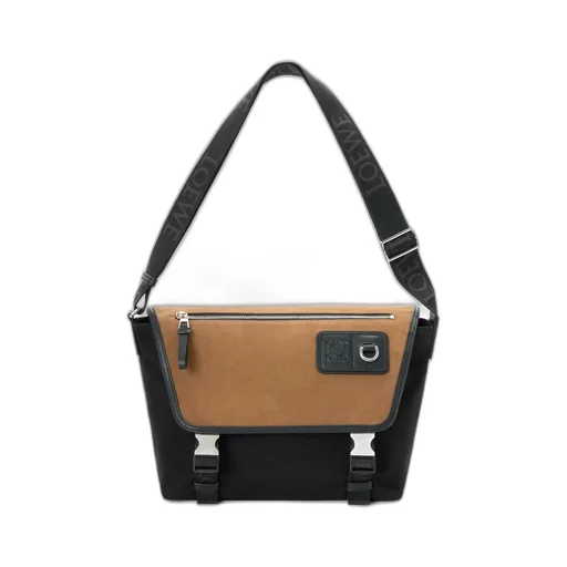 Medium Flex Messenger In Canvas And Suede