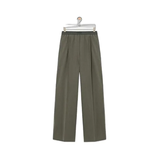 Logo Jacquard Waistband Trousers