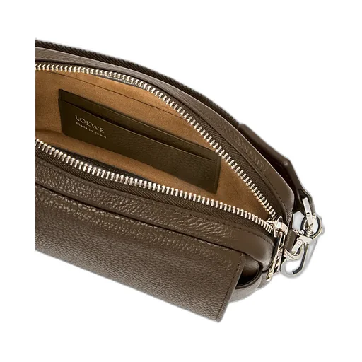 Small Pebble Messenger Bag In Supple Grained Calfskin