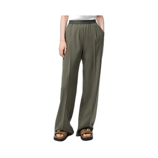 Logo Jacquard Waistband Trousers