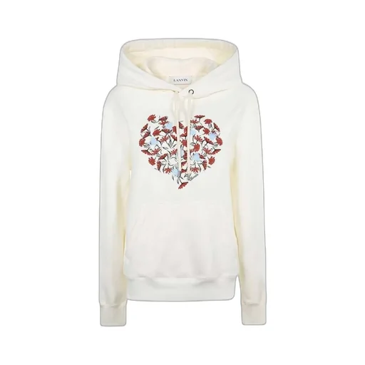 Floral-Print Drawstring Hoodie