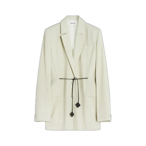 Single-Breasted Tie Detailed Jacket