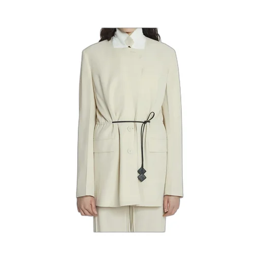 Single-Breasted Tie Detailed Jacket
