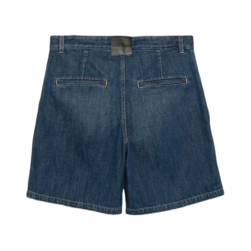 Logo Patch Denim Shorts