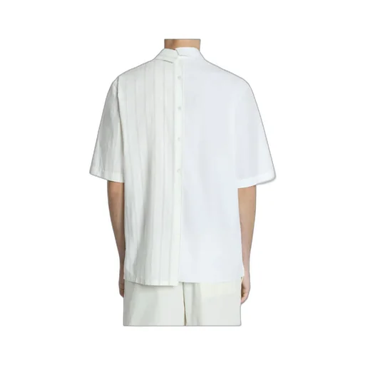 Graphic Printed Panelled Shirt
