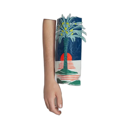 Graphic Printed Panelled Shirt