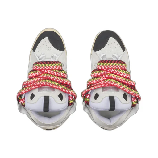Curb Round Toe Lace-Up Sneakers