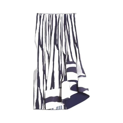 Zebra Pattern Pleated Mid-Length Skirt