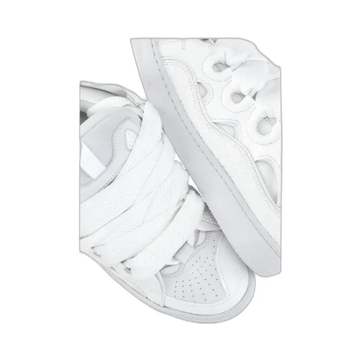 Curb Herringtone Bone Laced Sneakers