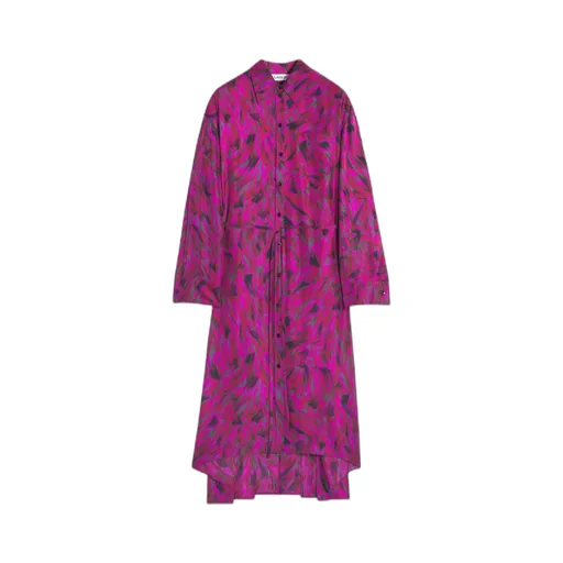 Printed Pleated Dress