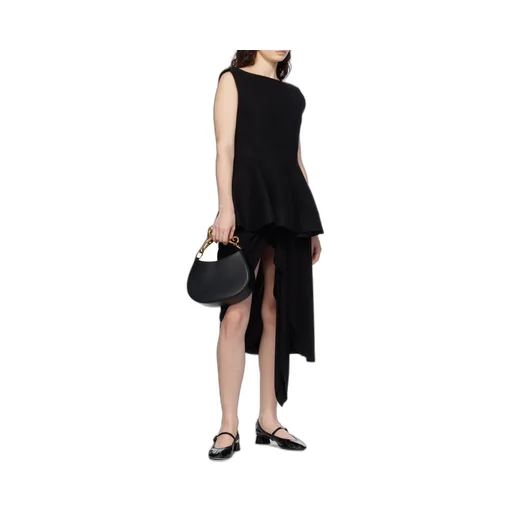 Wedge-Heel Buckle-Strap Ballerinas
