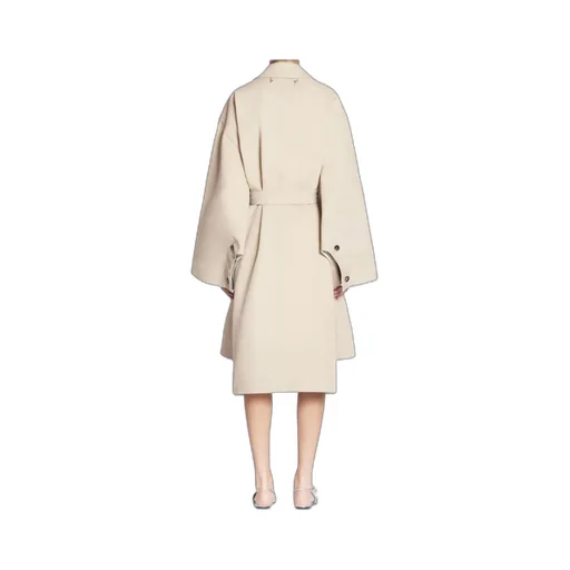 Spread-Collar Coat