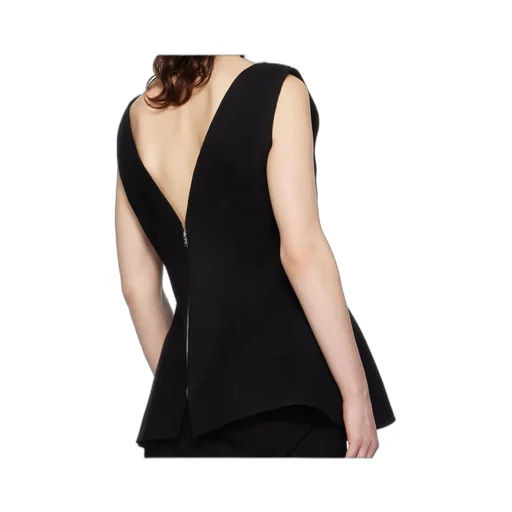 Ruffled Sleeveless Top