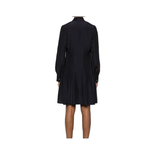 Keyhole Neck Draped Mini Dress