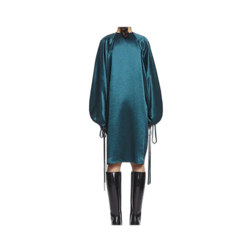 V-Neck Long-Sleeved Dress
