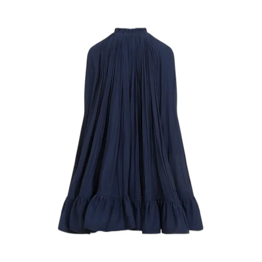 Ruffled Belted Mini Dress