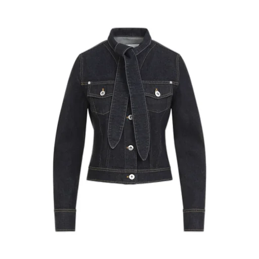 Contrast Stitched Buttoned Jacket