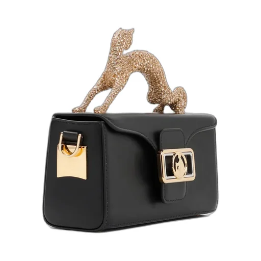 Small Pencil Cat Embellished Tote Bag