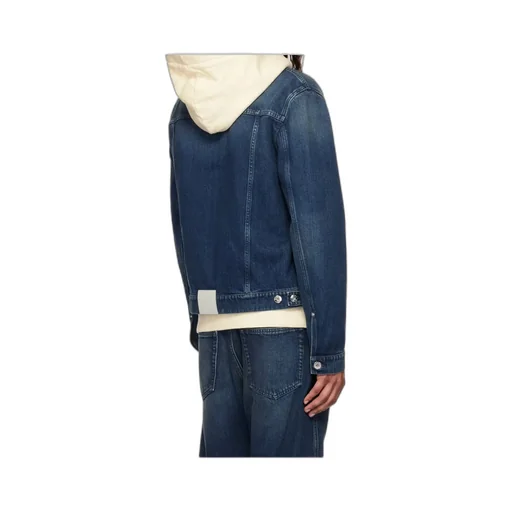 Lapel Long-Sleeved Denim Coat