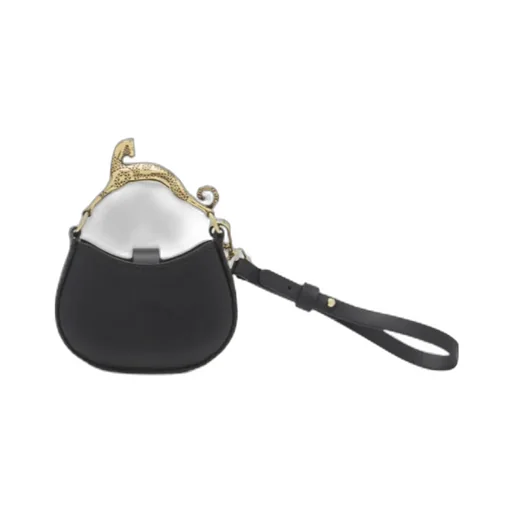 Logo Embossed Cat Handled Tote Bag