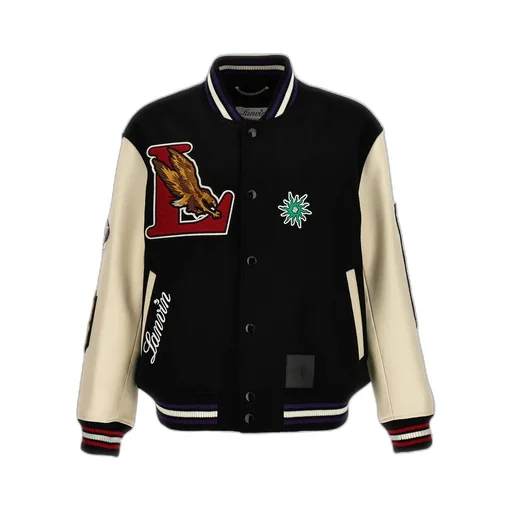 X Future Logo-Patch Varsity Bomber Jacket
