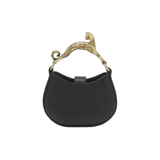 Logo Embossed Cat Handled Tote Bag