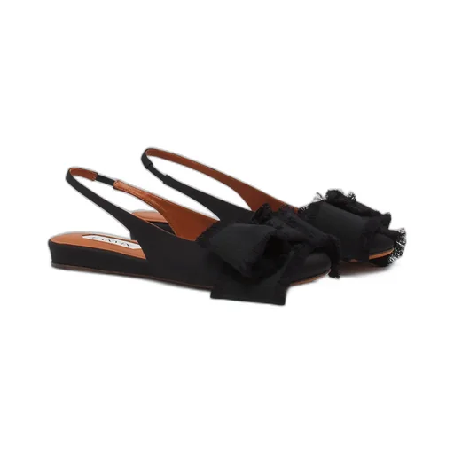 Satin Slingback Ballerina Shoes