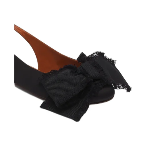 Satin Slingback Ballerina Shoes