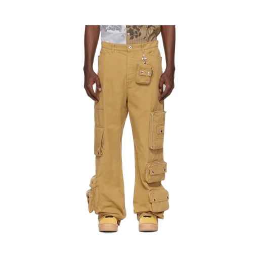 Utility Pockets Straight Trousers