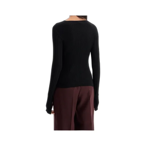 Rib Round-Neck Sweater