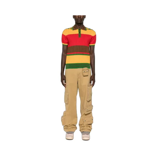 Utility Pockets Straight Trousers