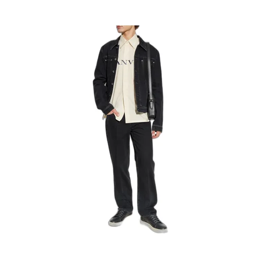 Logo Embossed Denim Jacket