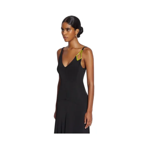 Pleated A-Line Midi Dress
