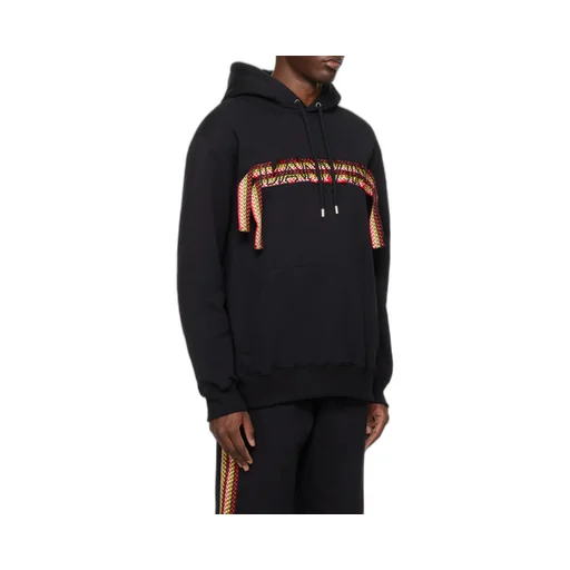 Logo Embroidered Drawstring Hoodie