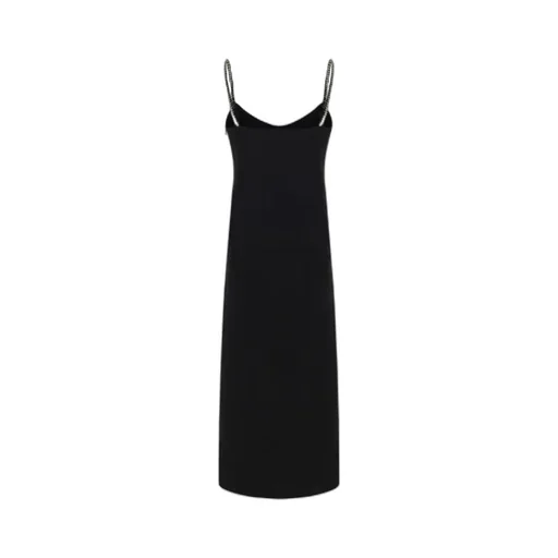 Chain Embellished Strap Midi Dress