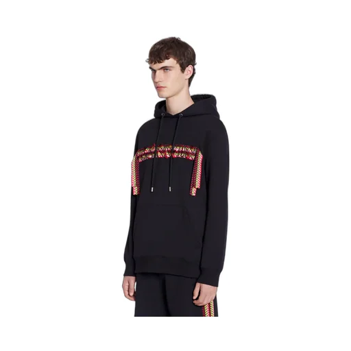 Logo Embroidered Drawstring Hoodie