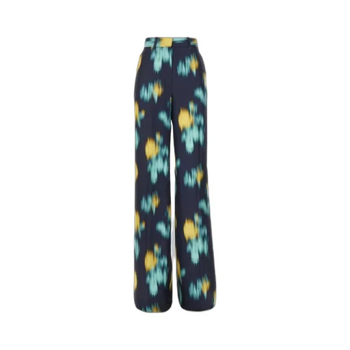 Motif Printed Straight Leg Pants