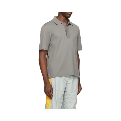 Short-Sleeved Straight Hem Polo Shirt