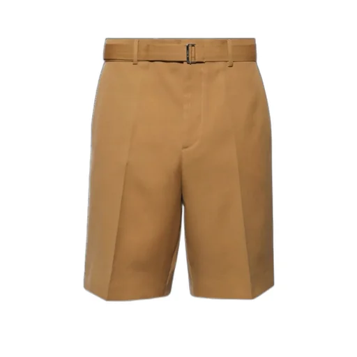 Pressed Crease Belted Shorts