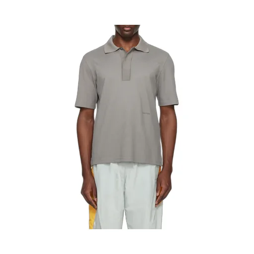 Short-Sleeved Straight Hem Polo Shirt