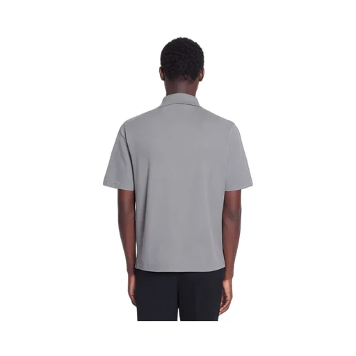 Short-Sleeved Straight Hem Polo Shirt