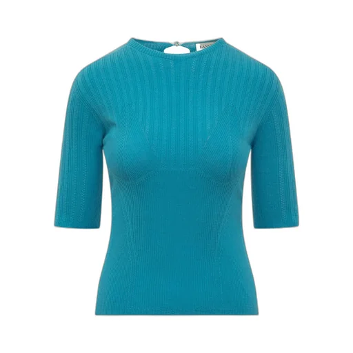 Round-Neck Ribbed Sweater