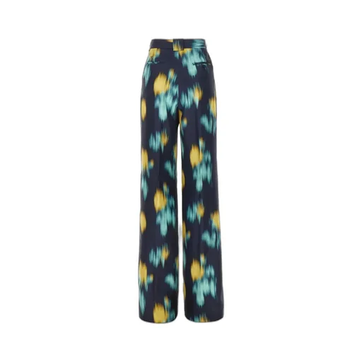 Motif Printed Straight Leg Pants