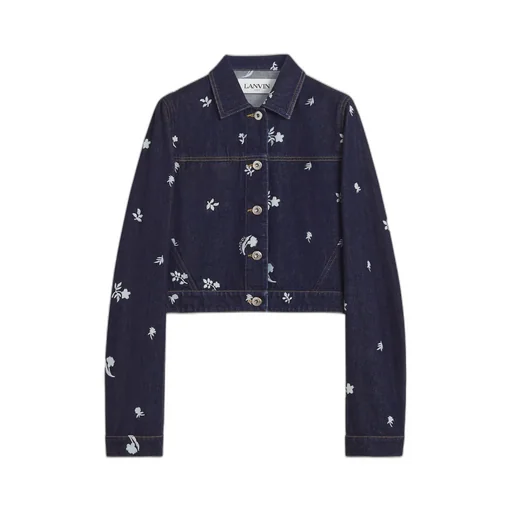 Floral Embroidered Denim Jacket