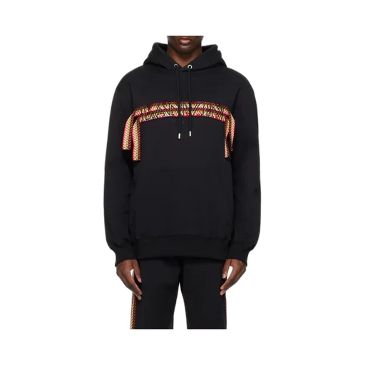 Logo Embroidered Drawstring Hoodie