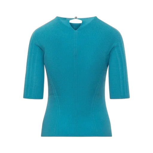 Round-Neck Ribbed Sweater